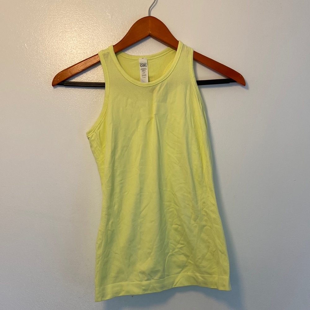 LIKE NEW ATHLETA GIRLS Yellow Tank Top Sz. L/12